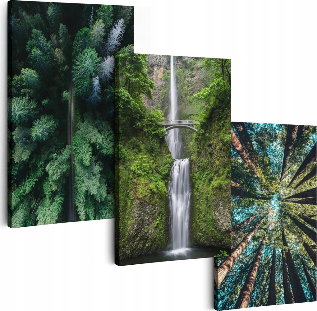 Vászonkép 180 cm **többféle minta** 3 Db Nappali Falikép