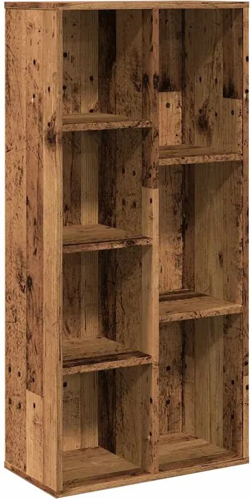 vidaXL antik fa színű könyvszekrény 50 x 25 x 104 cm