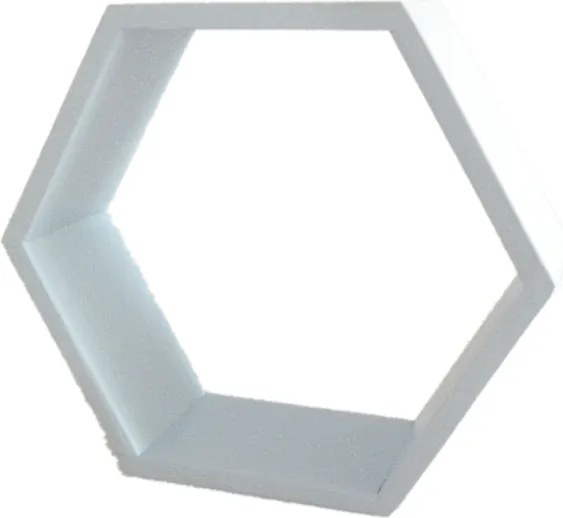 Fa Polc Méhsejt Hexagon Kék