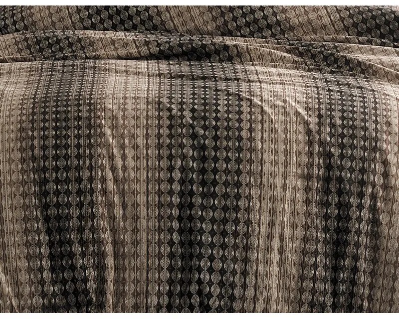 BedTex Pamut ágynemét Oberon barna, 220 x 200 cm,2 db 70 x 90 cm