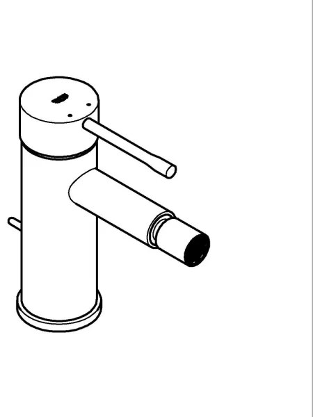 GROHE 32935GL1 - ESSENCE bidé csaptelep S méret, aranyszínű