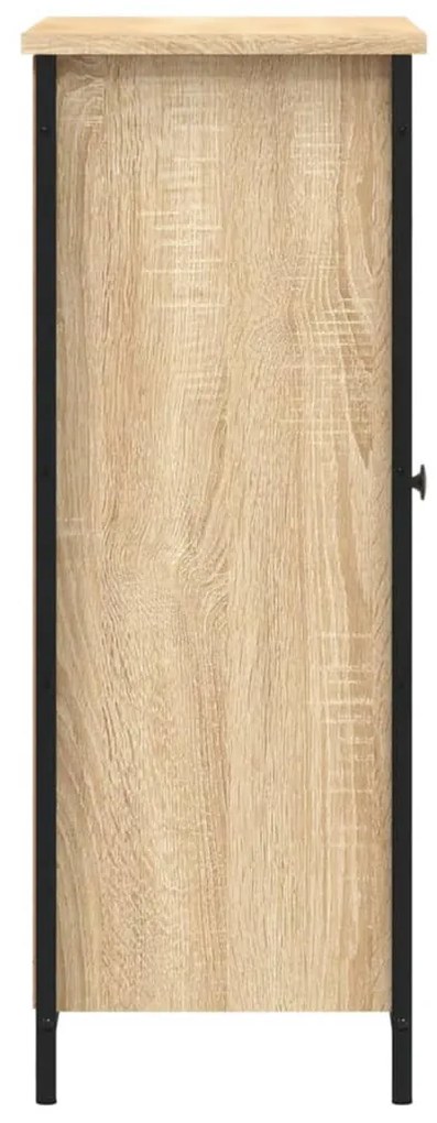 sonoma tölgy színű szerelt fa tálalószekrény 70 x 30 x 80 cm