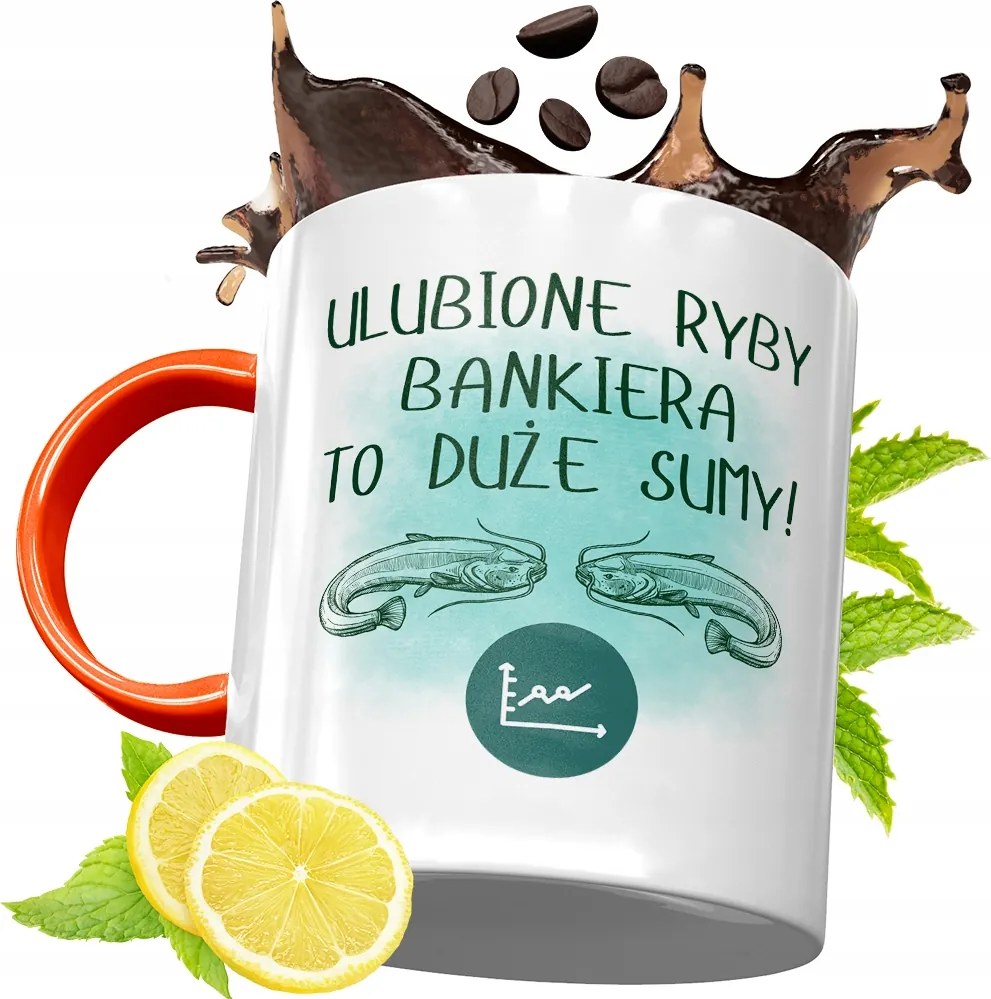 Narancssárga Bögre Bankárnak Ajándék fényképes nyomattal