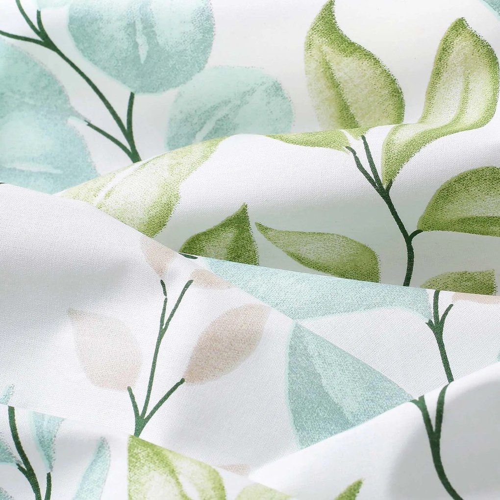 Goldea pamut párnahuzat deluxe - festett levelek 70 x 90 cm