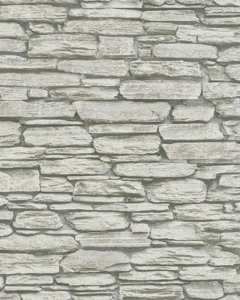 Szürke Vinil Tapéta, Flizelin Kövek Motívum