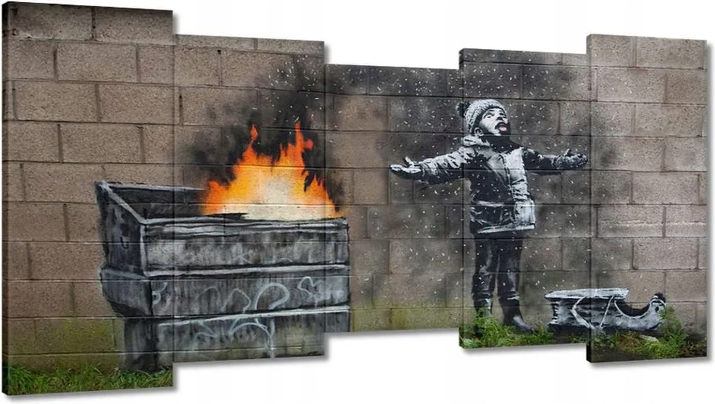 Képek 150x80 Szmog hó Banksy Grafiti