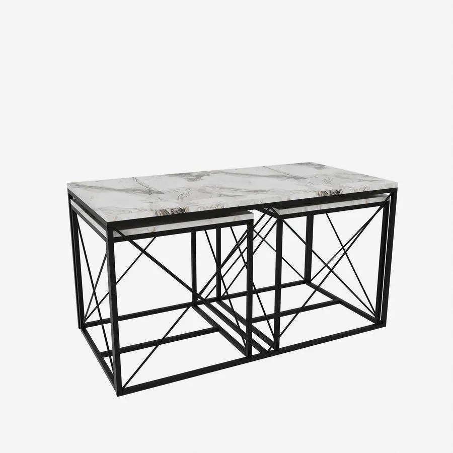 Dohányzóasztal Defne - Fehér Marble