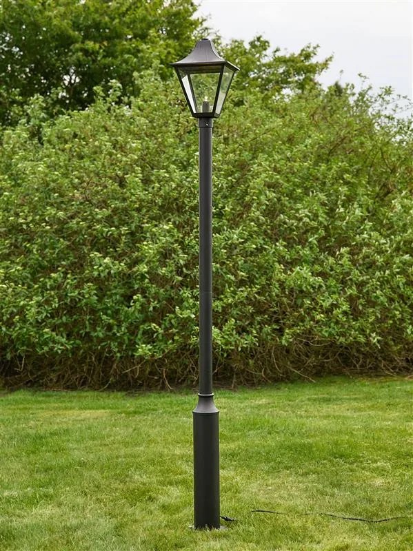 MARKSLÖJD 108171 GARDEN Kandeláber Fekete, Átlátszó LED IP44