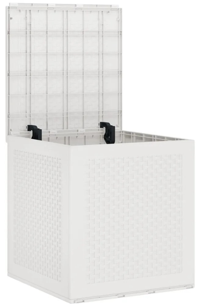 Kert tároló láda Fehér 55x53x57 cm PP