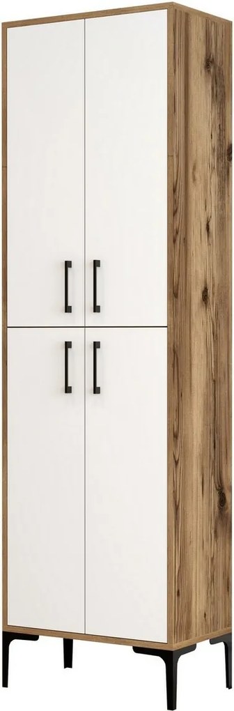 Berlin Walnut and White szekrény