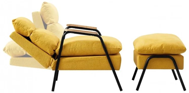 AKCIÓ Világosszürke állítható BRISTOL fotel lábtartóval II. osztályú