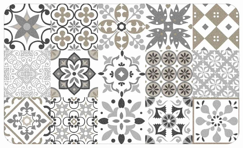 Fehér PVC szőnyeg 45x75 cm Salou – douceur d'intérieur