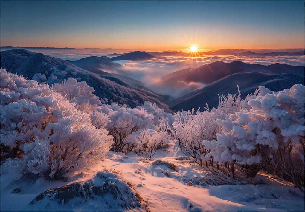 Fotótapéta Hegyek Tájkép Természet Hálószoba Nappali Tapéta Flizelina 350x250