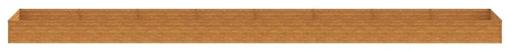 corten acél kerti magaságyás 770x100x36 cm