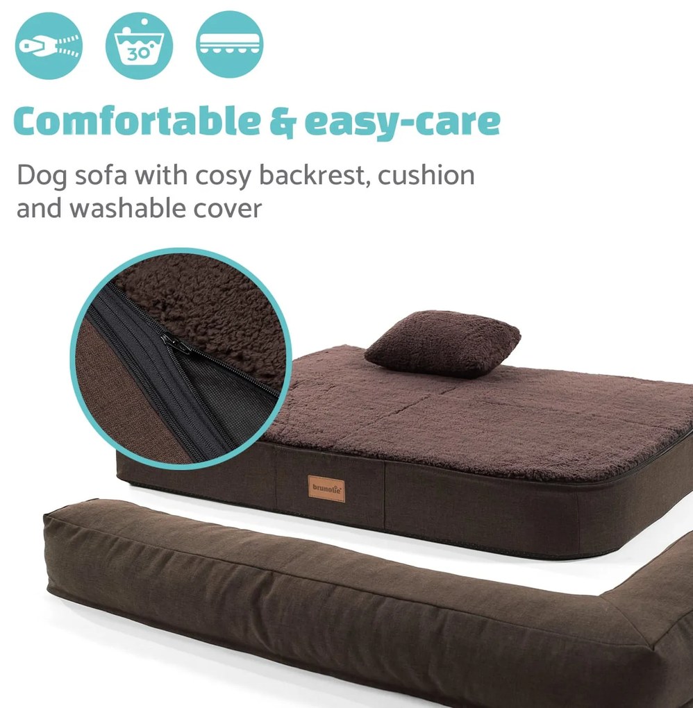 Odin, kutyafekhely, alátét, mosható, ortopéd, csúszásgátló, légáteresztő, memóriahab, M méret (100 x 12 x 80 cm)