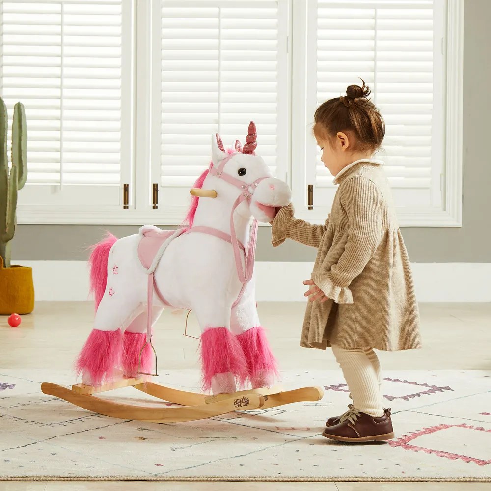 Spielwerk® Gyerek hintázó egyszarvú hangfunkcióval