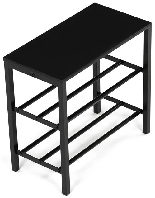 Fekete Fém Cipős Szekrény. 83168-42 BK