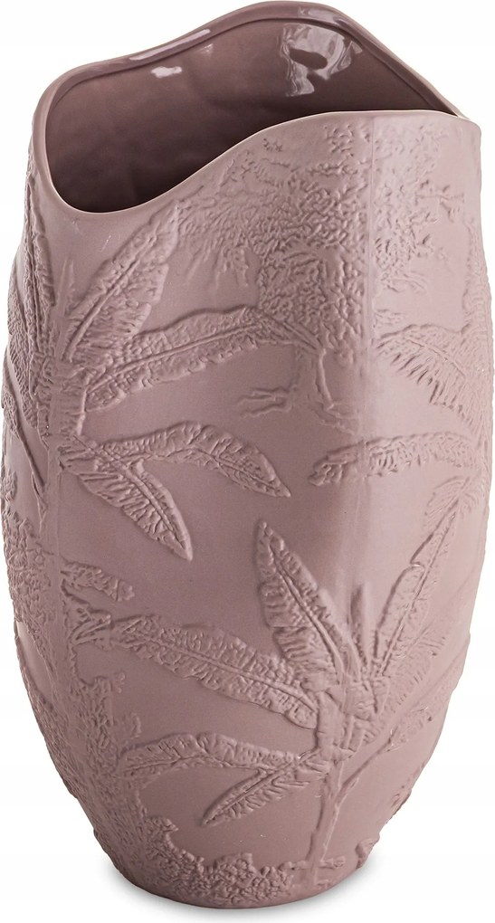 Elegáns Váza Porcelán Rózsaszín 35 cm Stílus Természetes Dekoráció