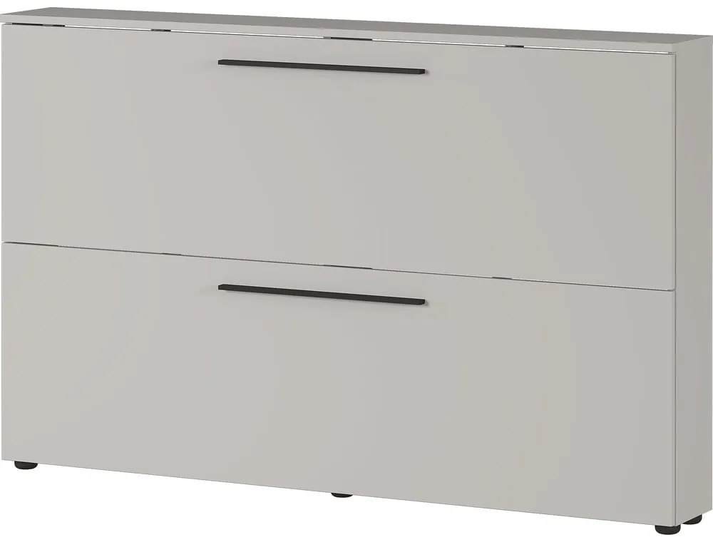 Szürkésbézs függő cipőtartó billenő fiókokkal Utah - Germania