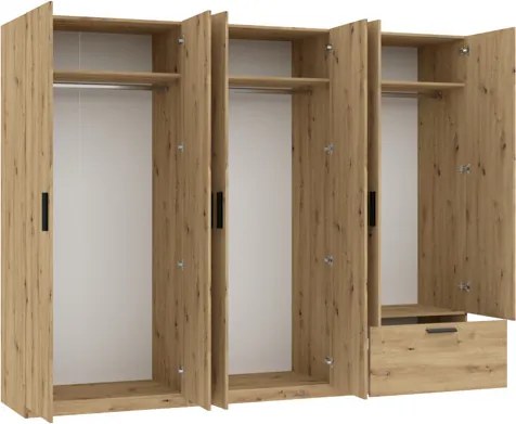 LITA WARDROBE 6D1S ARTISAN OAK