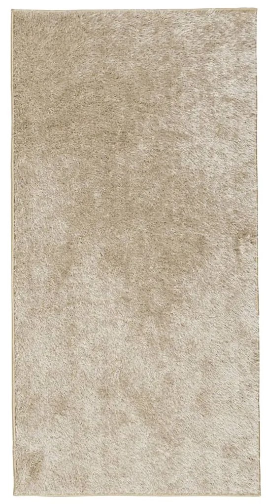 ISTAN bézs hosszú szálú fényes szőnyeg 100 x 200 cm