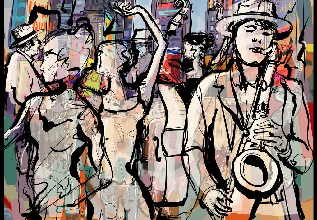 Fotótapéta - Jazz éjszaka (147x102 cm)