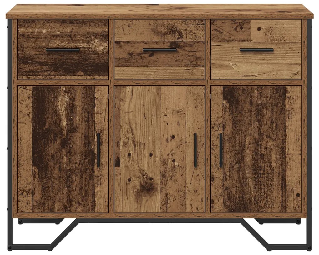 Tálaló Régi Fa Tömörfa 97x32.5x74.5 cm