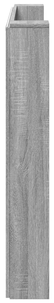 Fejtámla polcokkal Szürke Sonoma 160 x 16,5 x 103,5 cm Faanyag