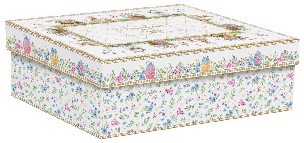 Spring Bloom húsvéti porcelán teás csésze 2 személyes szett díszdobozban