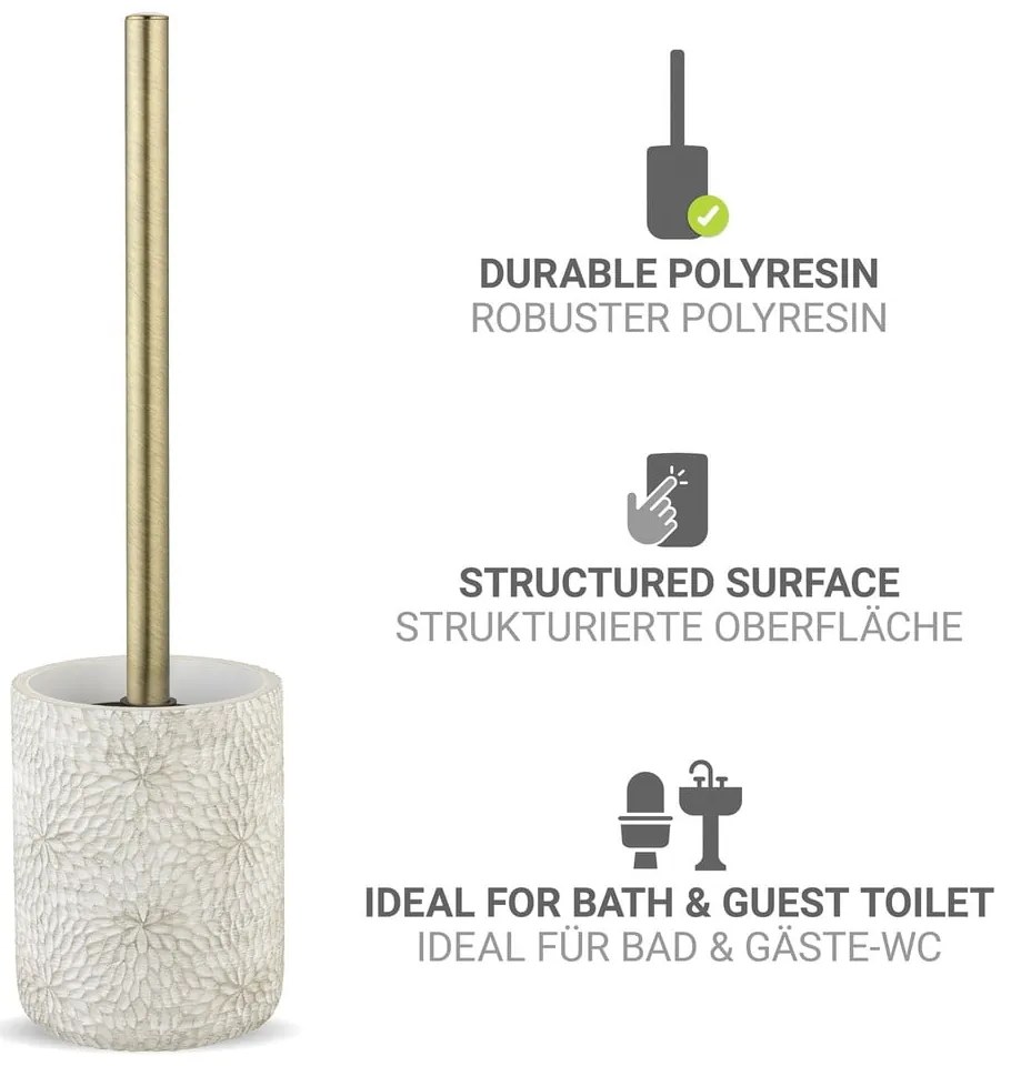 Fehér poligyanta WC-kefe Montalfano – Wenko