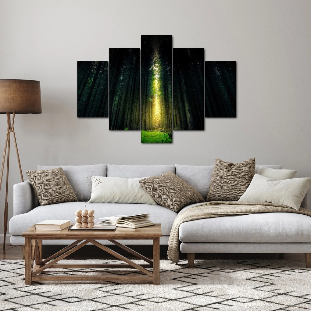 Sötét erdő képe (150x105 cm)