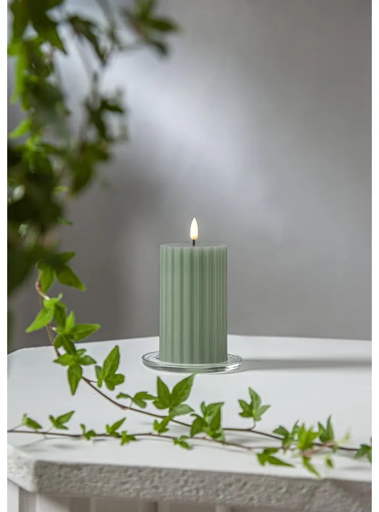 LED gyertya (magasság 15 cm) Flamme Stripe – Star Trading