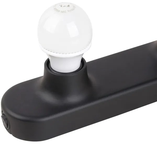 ONLI - Fali lámpa HOLLYWOOD 5xE14/6W/230V fekete