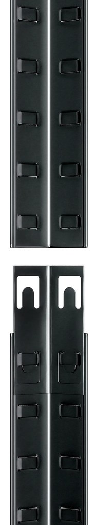 Deuba Regál Premium 180x90x40 cm - fekete