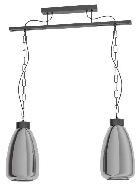 Eglo 43395 - Csillár láncon BRICKFIELD 2xE27/40W/230V