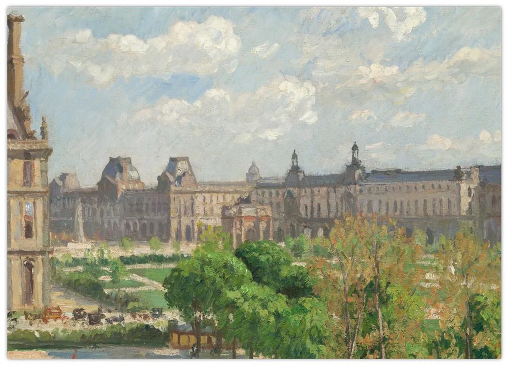 Kép - Camille Pissarro, Place du Carrousel, Paris, reprodukciók (70x50 cm)