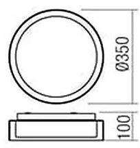 Redo 01-1454 - LED Fürdőszobai mennyezeti lámpa NAJI LED/18W/230V IP44