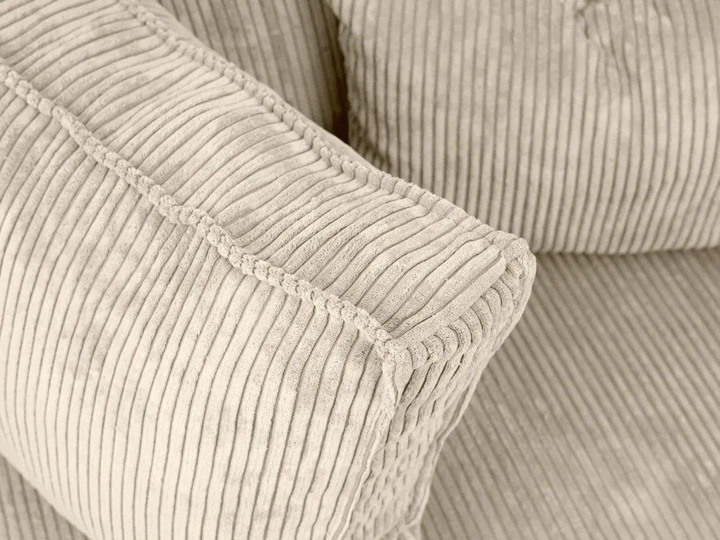 Krémszínű sarokkanapé SMART COSARO, kétoldalas + 2 párna AJÁNDÉK