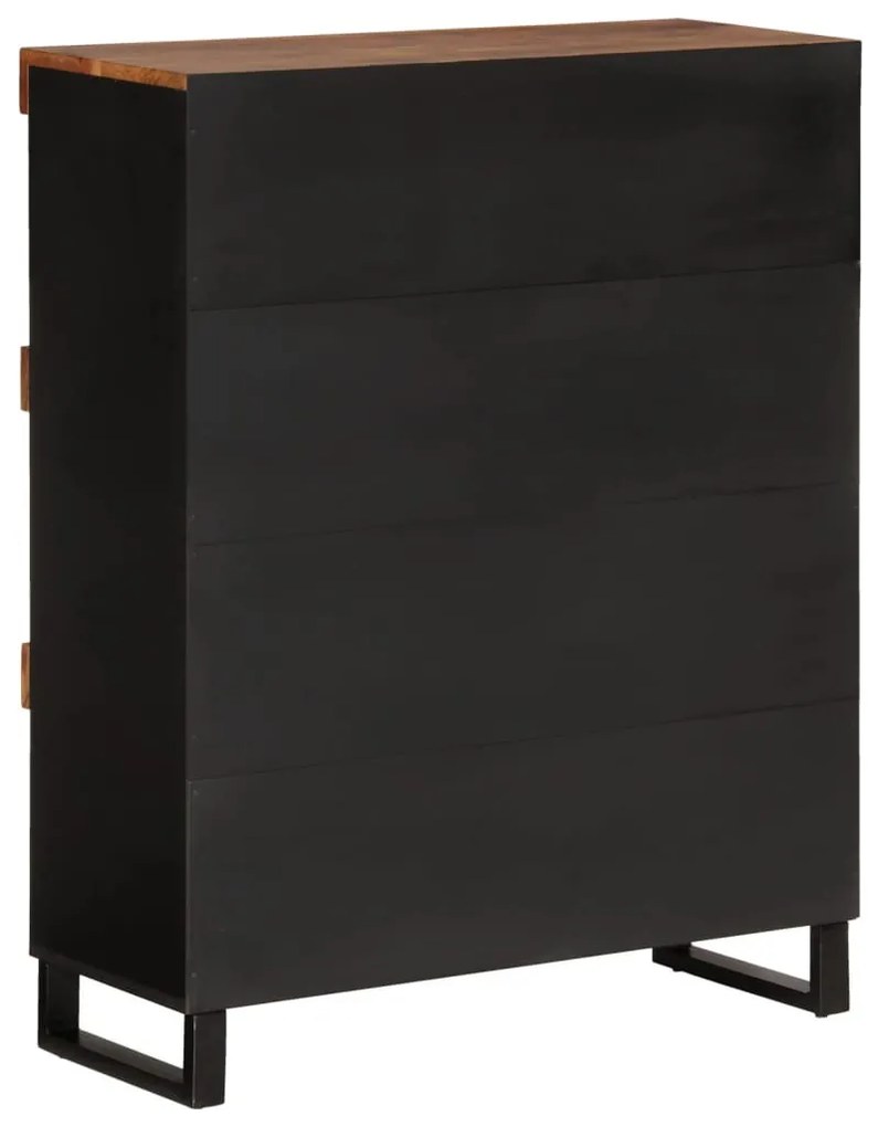 Tömör akácfa tálalószekrény 85 x 33 x 107 cm