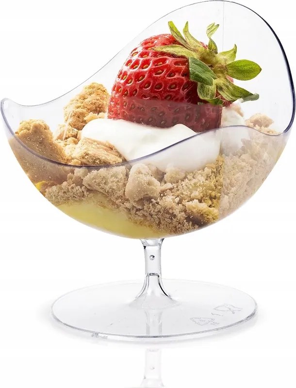 Desszert Poharak 50ML 6DB-OS Többször Felhasználható Desszert- És Snacktartók