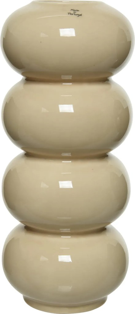 Krémszínű váza magas 16x36.5cm