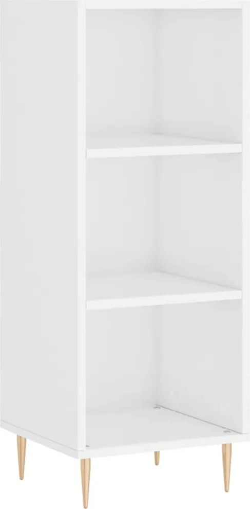vidaXL magasfényű fehér tálalószekrény 34,5 x 32,5 x 90 cm