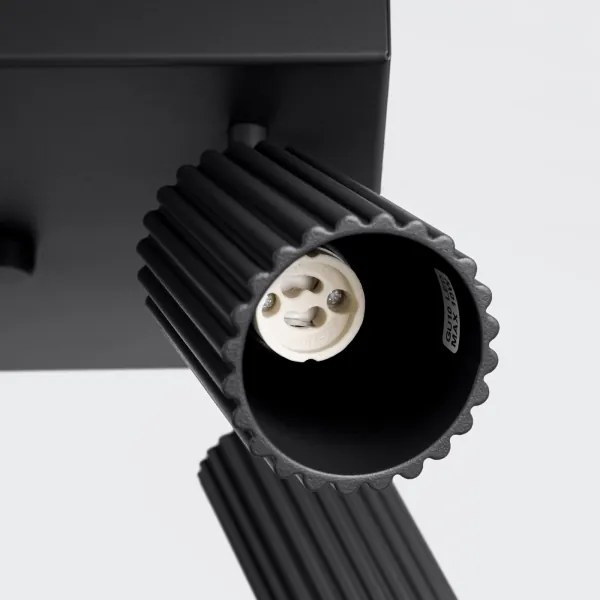 Sollux SL.1583 - Spotlámpa KARBON 4xGU10/10W/230V fekete