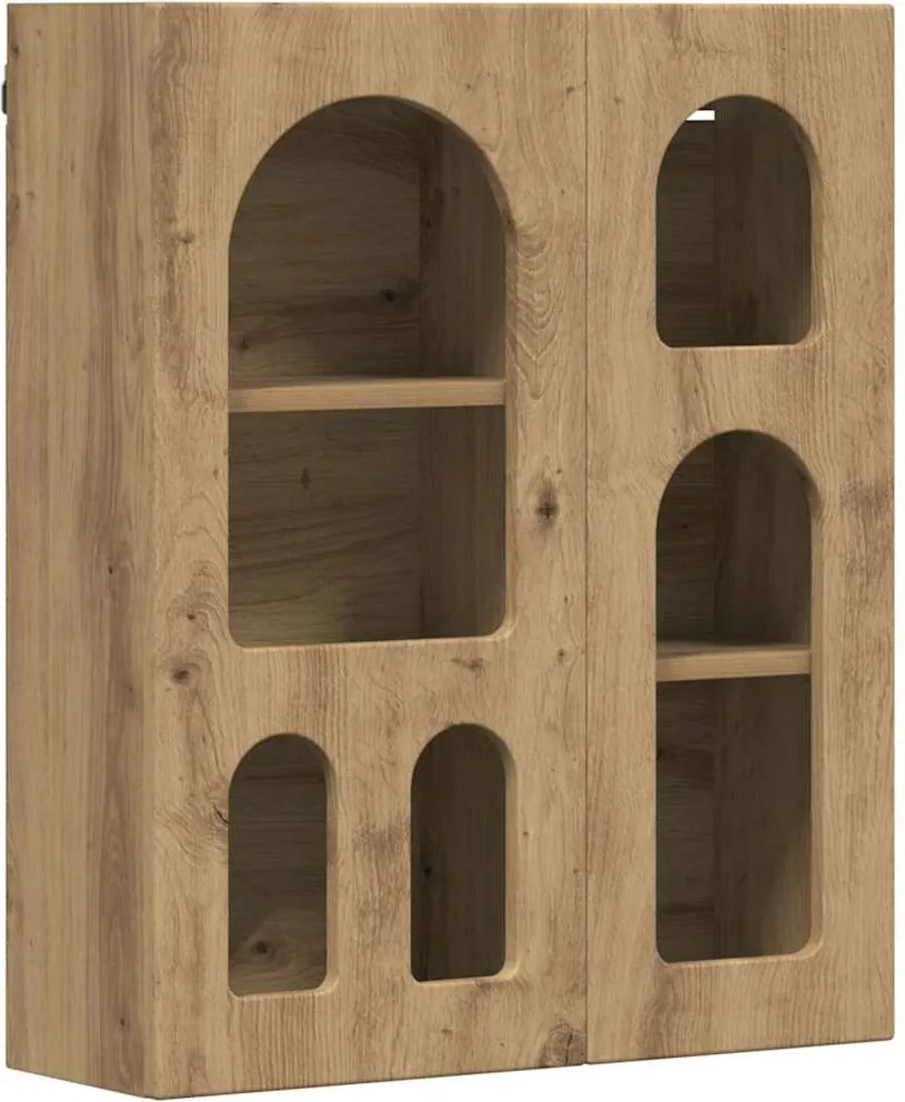 vidaXL Függő szekrény Artisan tölgy 59 x 20 x 71.5 cm Faanyag