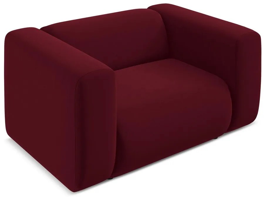 Borvörös bársony fotel Ekahi – Makamii