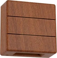 Brilagi - LED kültéri fali lámpatest DOUBLERAY LINE LED/6W/230V fa hatású IP54