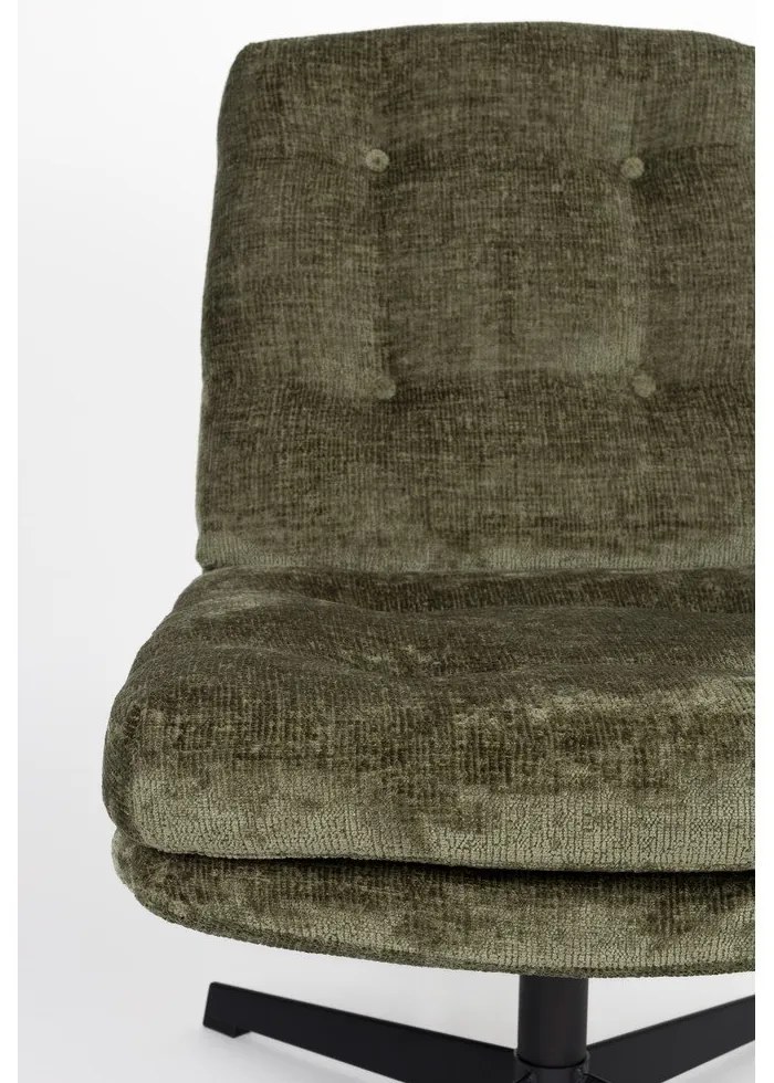 Zöld forgó fotel Kai – White Label