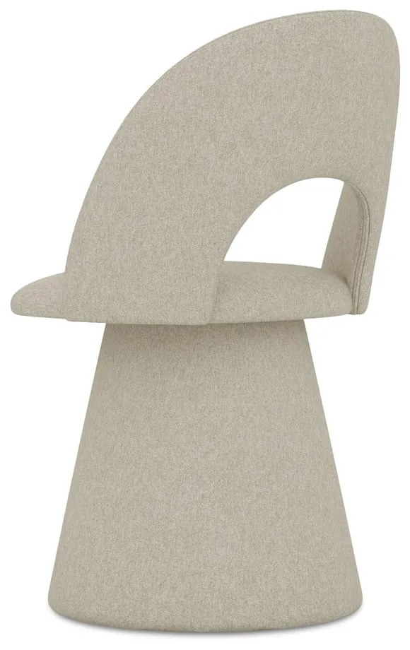 Bézs kárpitozott étkezőfotel Kalo – Makamii