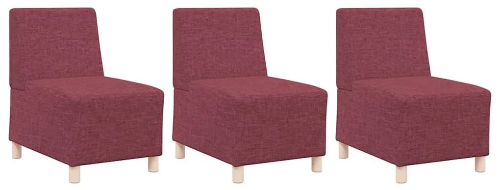 Karfa Nélküli Modularis Kanapé Egység 3 pcs bordó