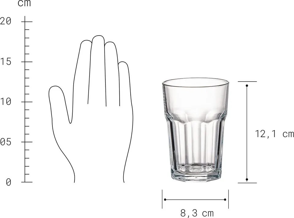GIBRALTAR üvegpohár 300ml